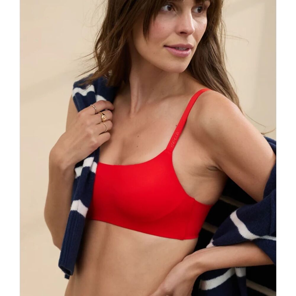 Aerie Smoothez Red Bra-Ish Bralette, Large (D2)
